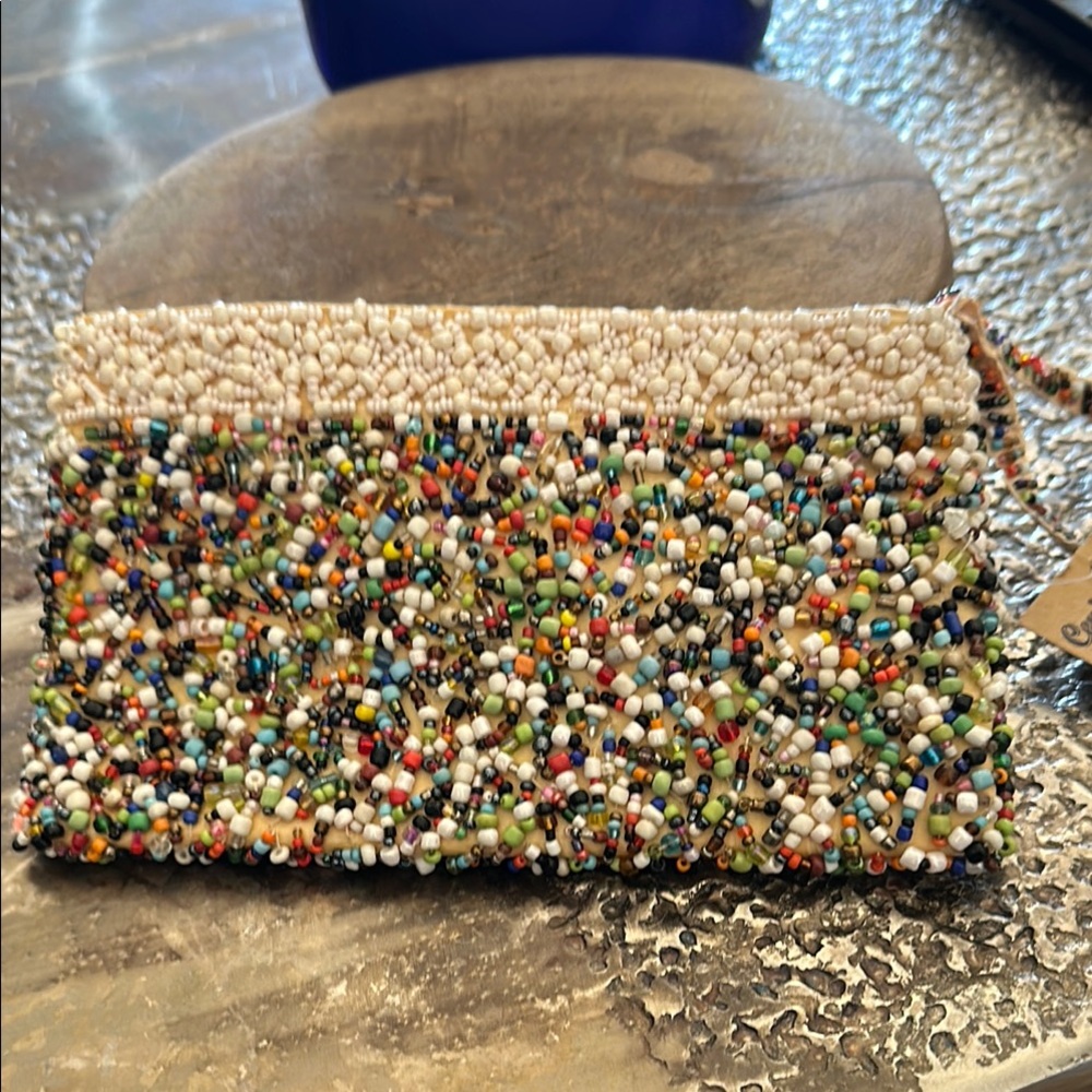 Multicolor Beaded Clutch